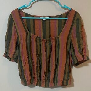 American Eagle Outfitters Multicolor Striped Blouse